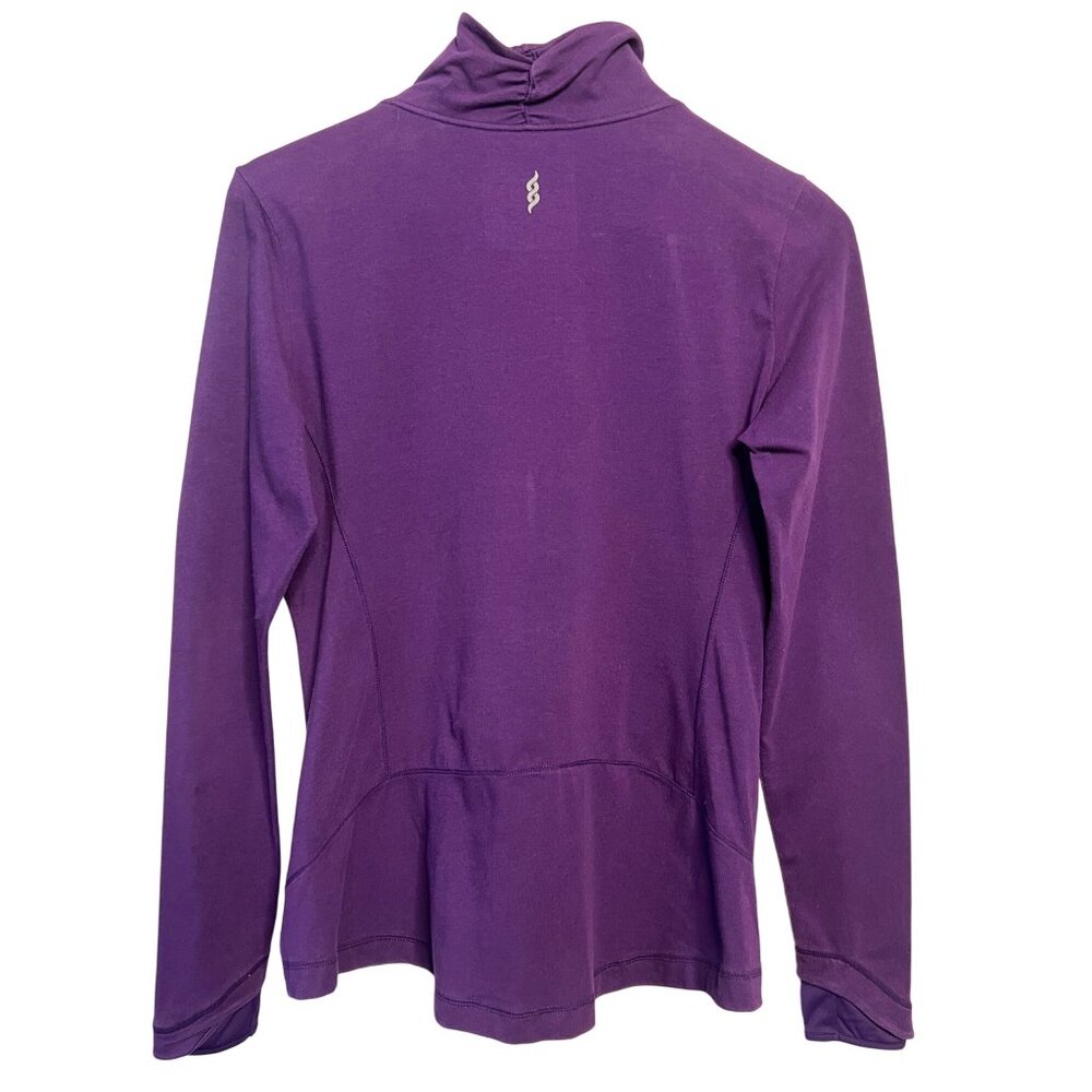 New Balance Purple Womens Medium Zip-Up Jacket With Asymmetrical Collar - Picture 6 of 16